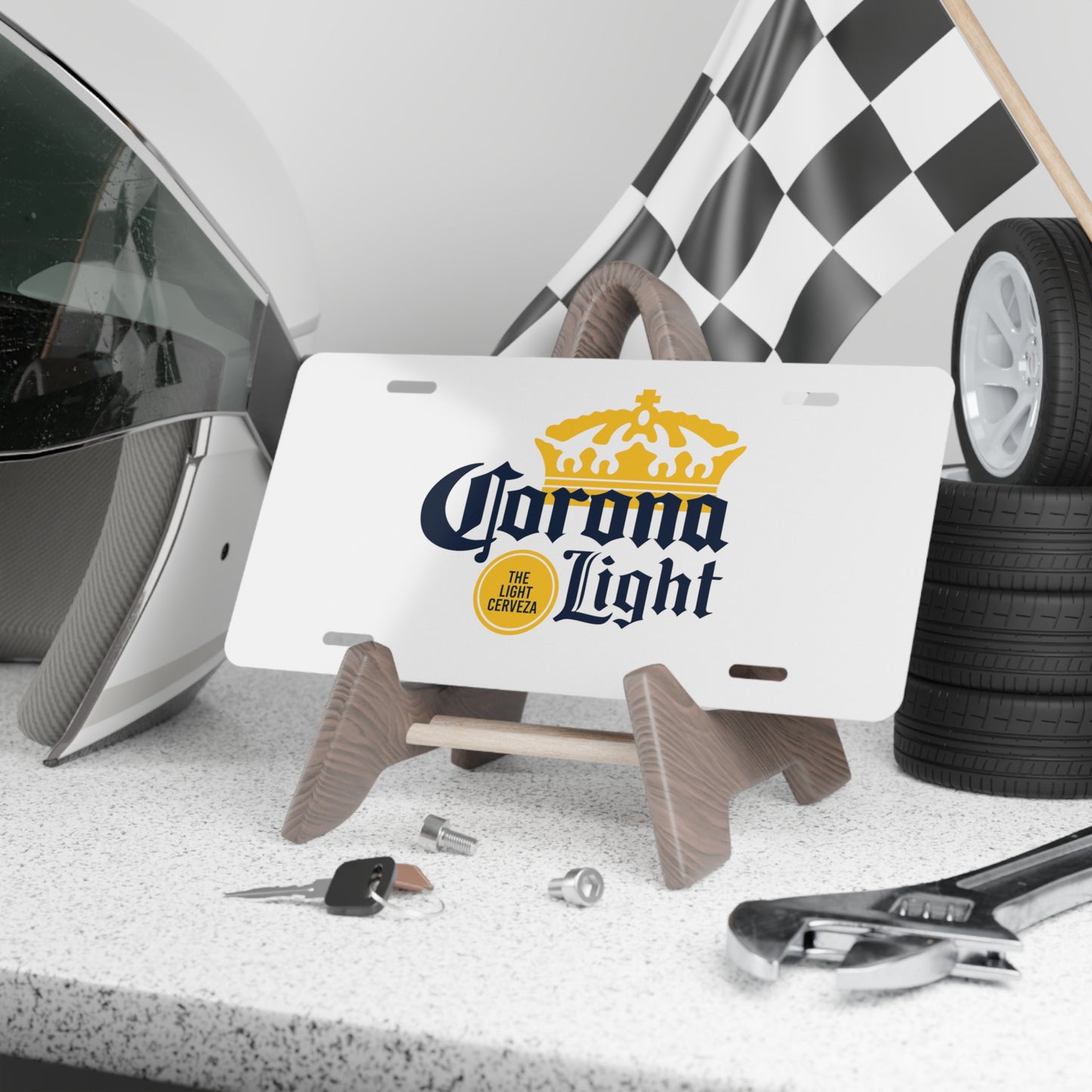Corona Light Vanity Plate