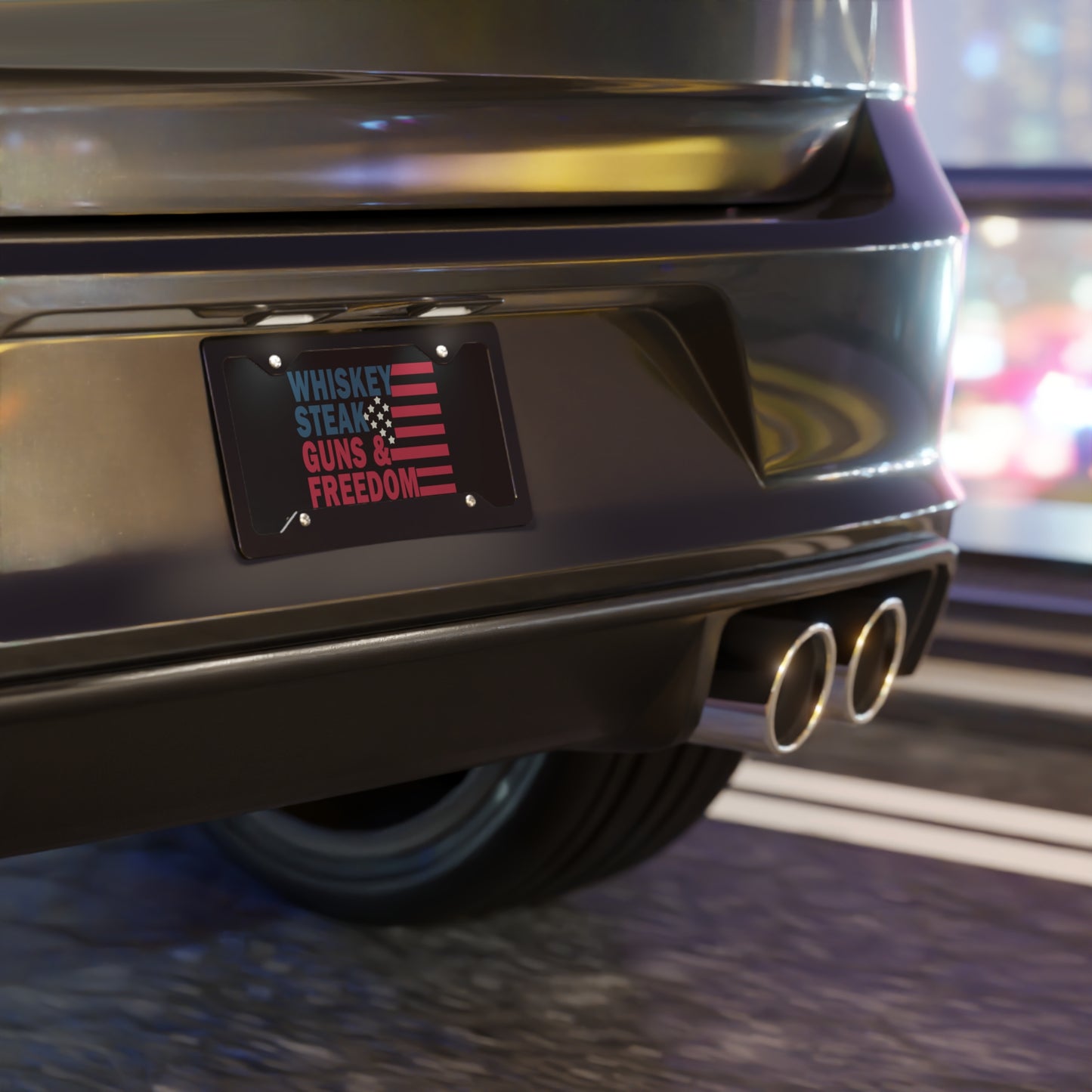 WSGF Black Vanity Plate
