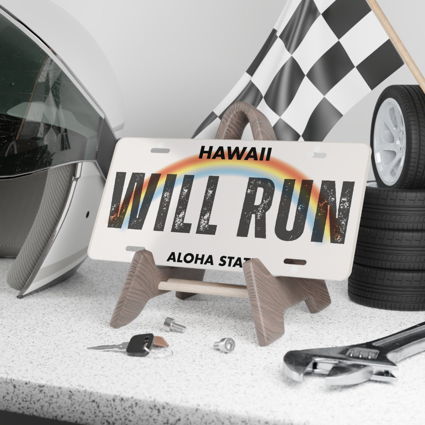 Will Run HI Vanity Plate