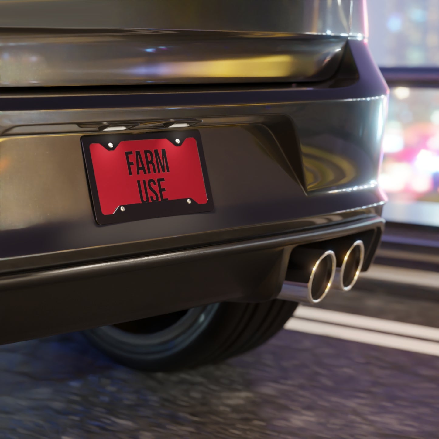 Farm Use Vanity Plate