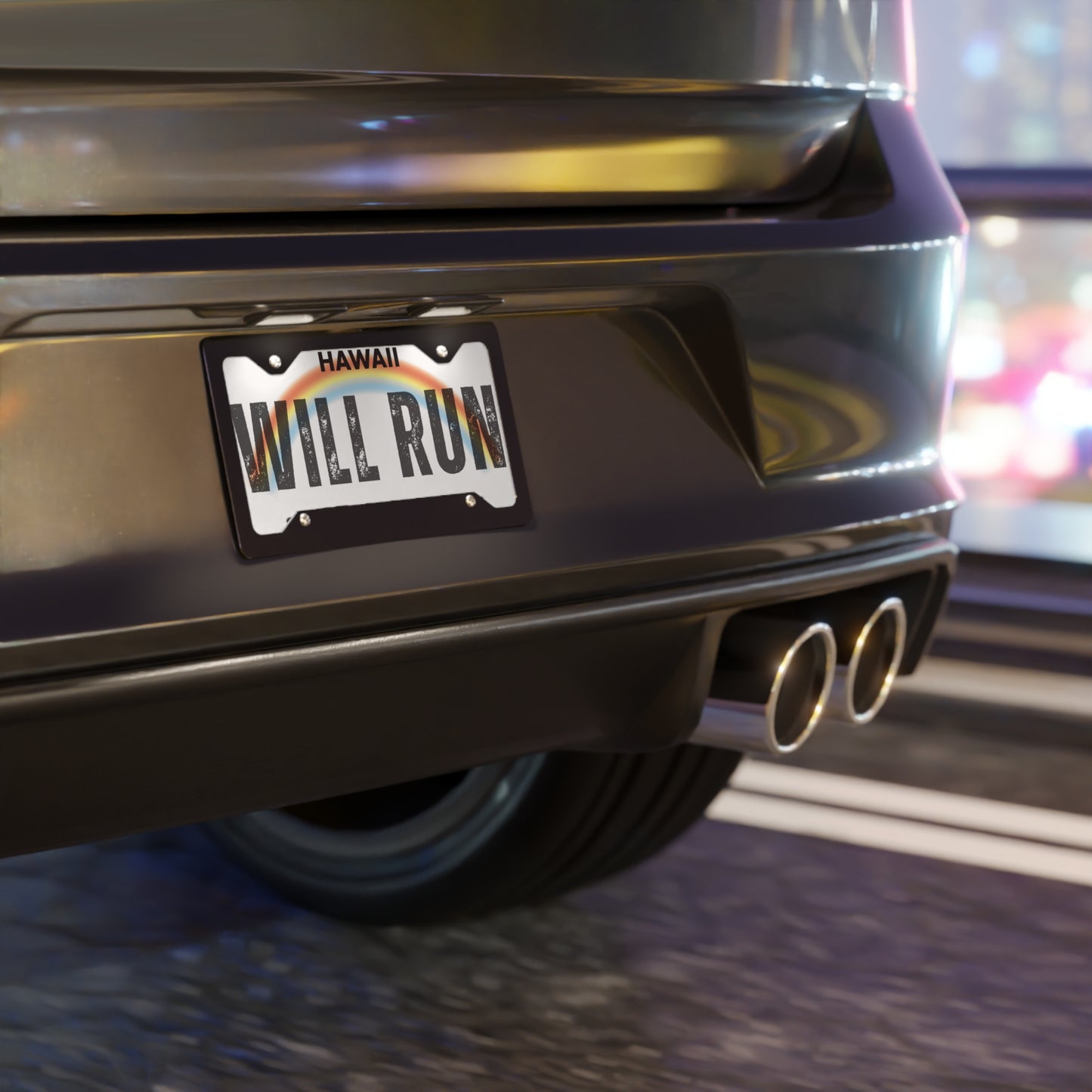 Will Run HI Vanity Plate