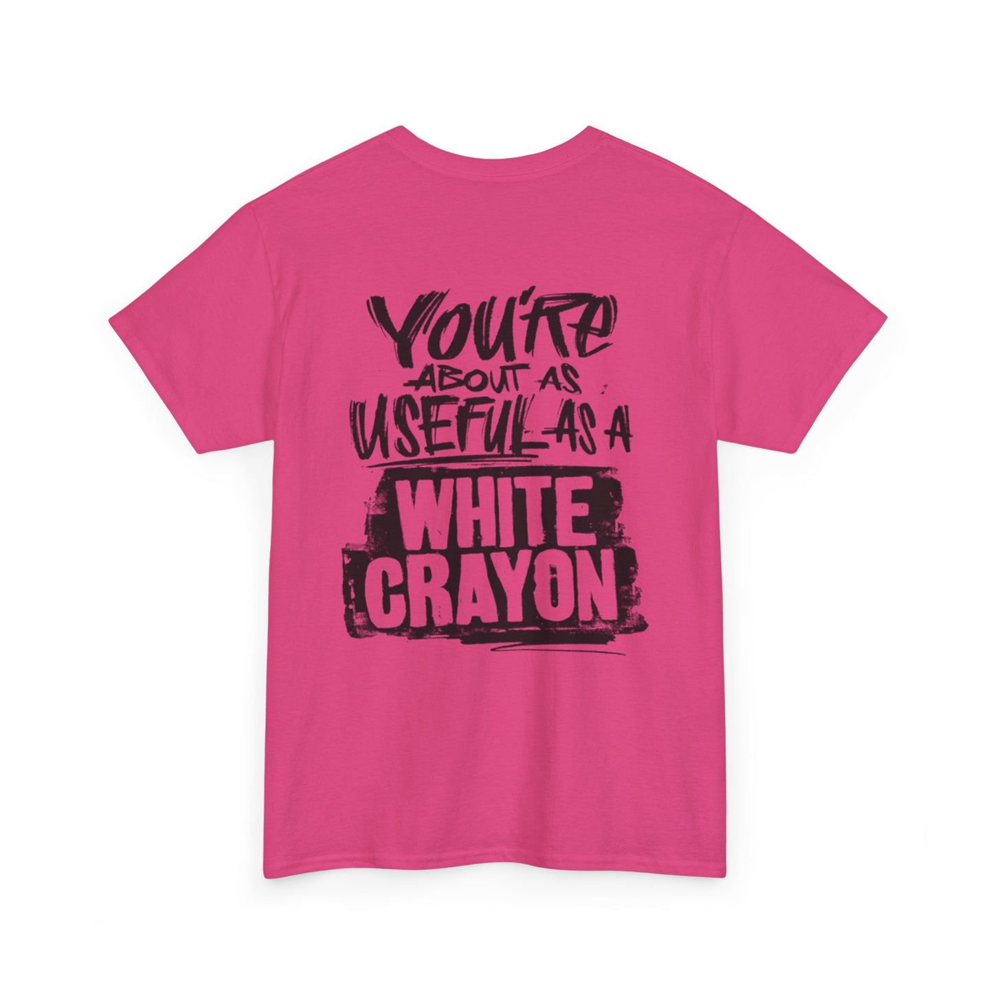 White Crayon Unisex Heavy Cotton Tee