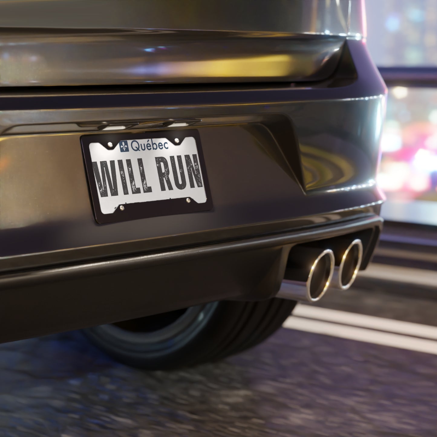 Will Run QC Vanity Plate