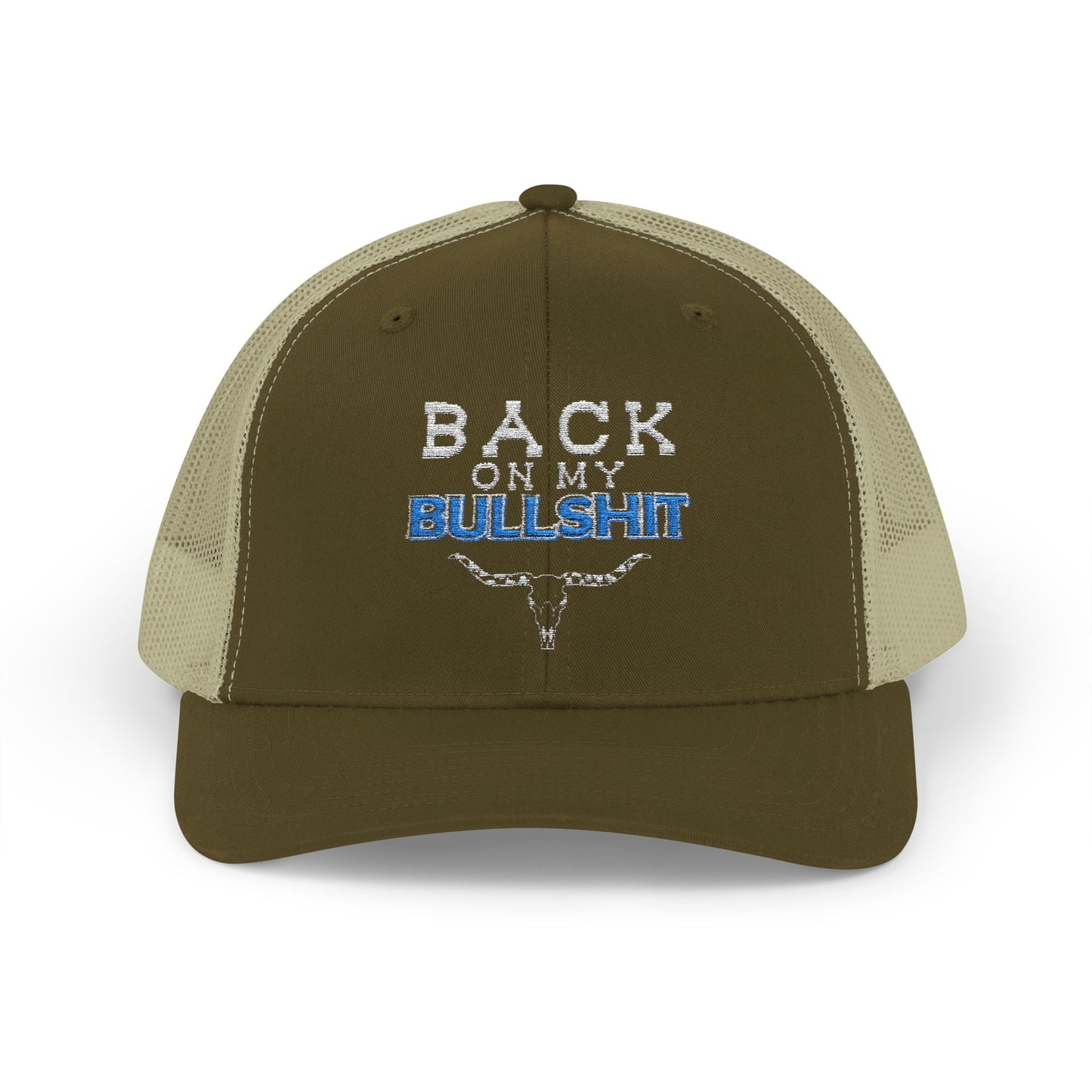 Back On My Bullshit Snapback Trucker Cap