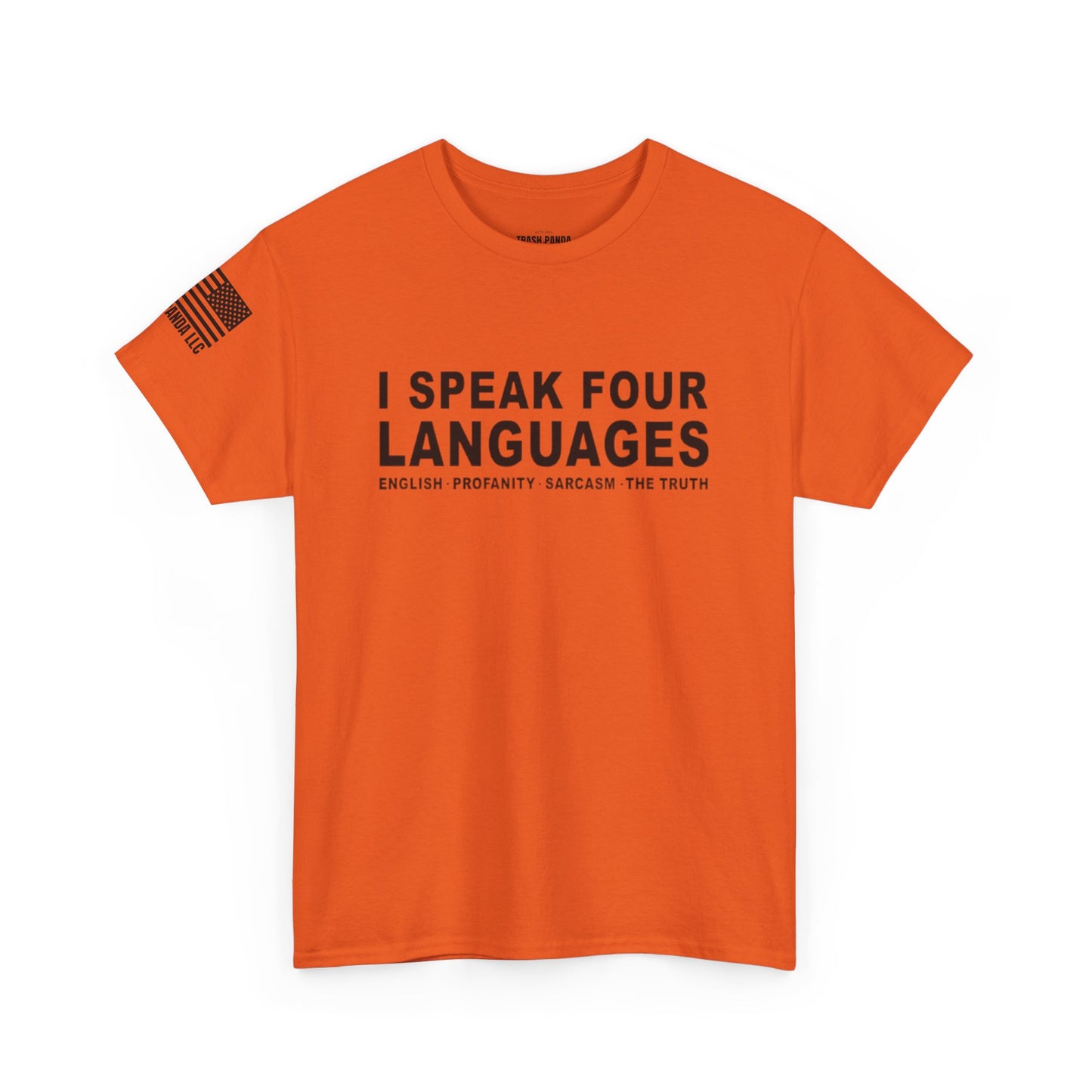 I Speak Four Languages Unisex Heavy Cotton Tee