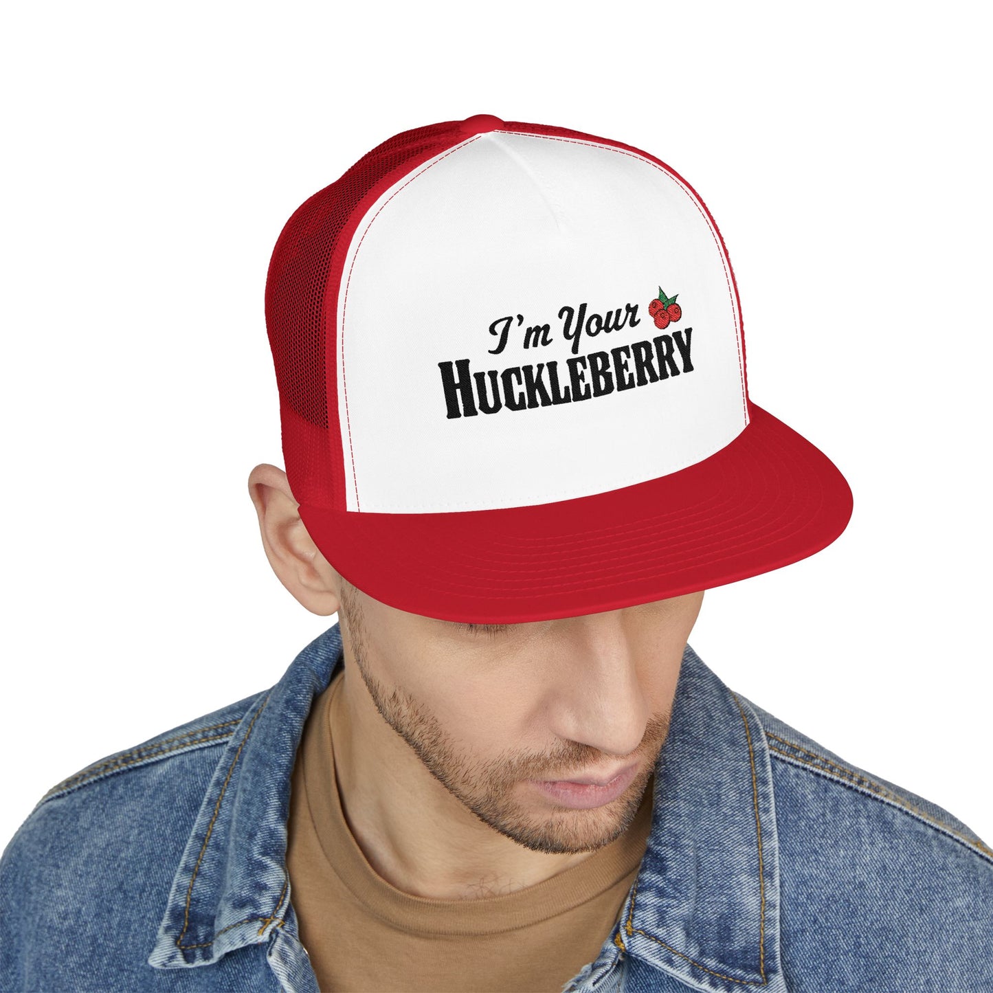Huckleberry 5 Panel Trucker Cap (Embroidery)