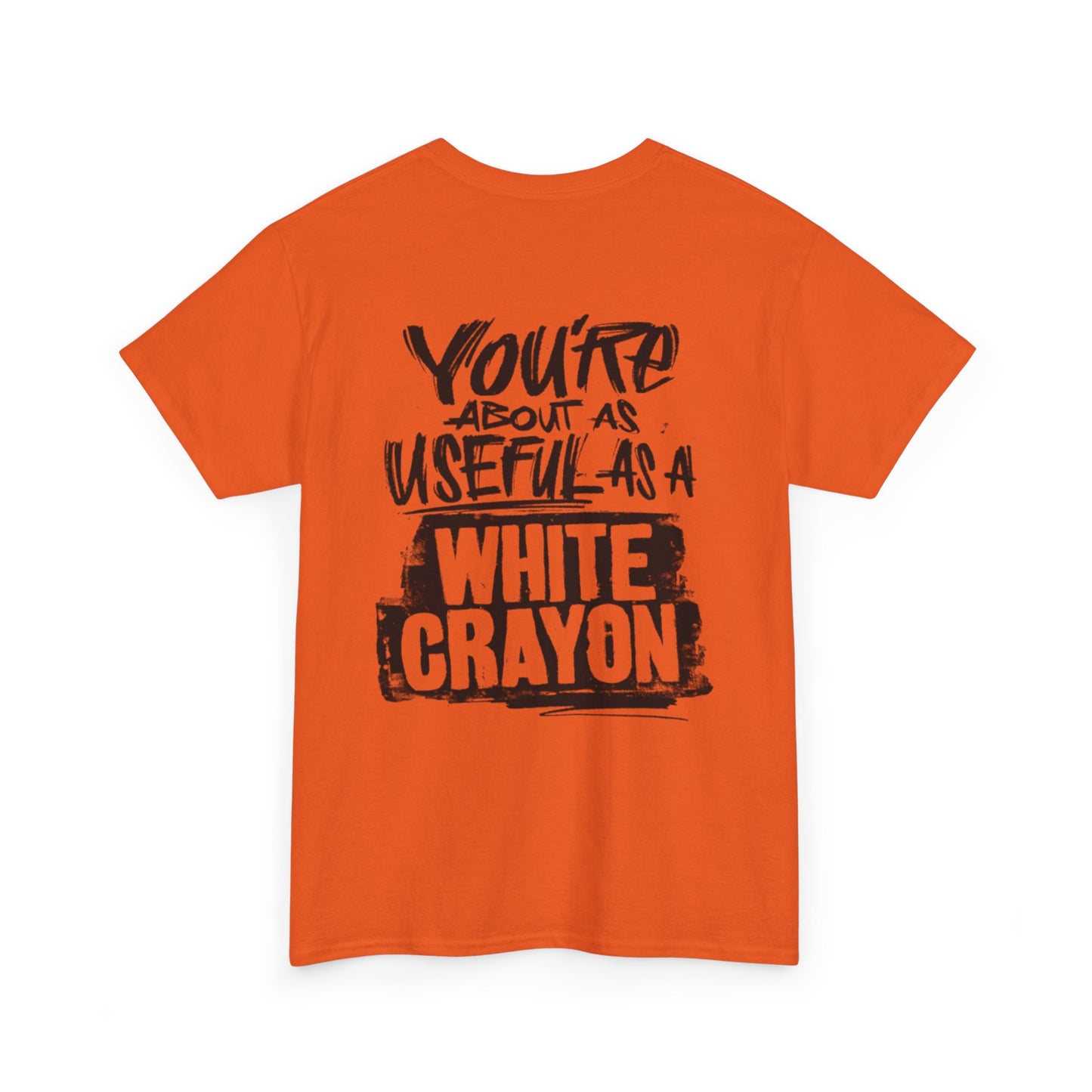 White Crayon Unisex Heavy Cotton Tee