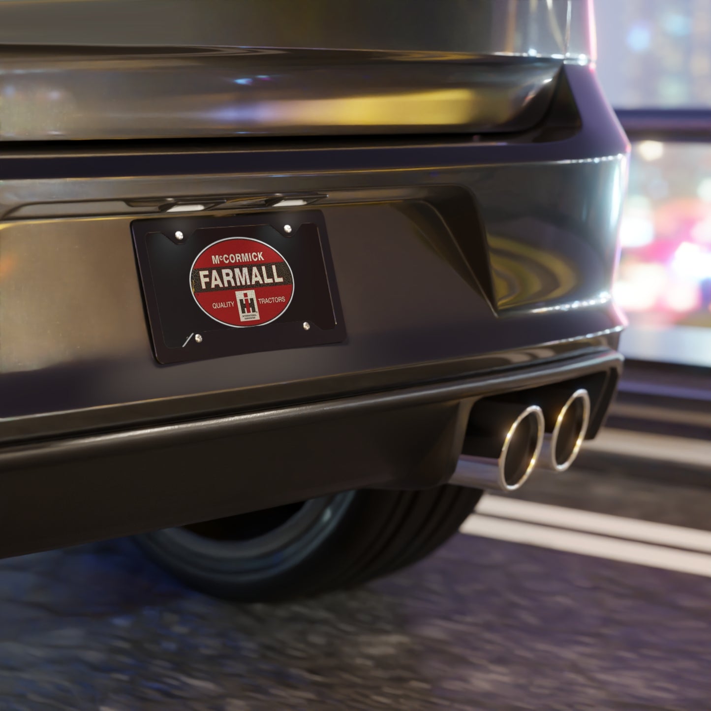McCormick Black Vanity Plate