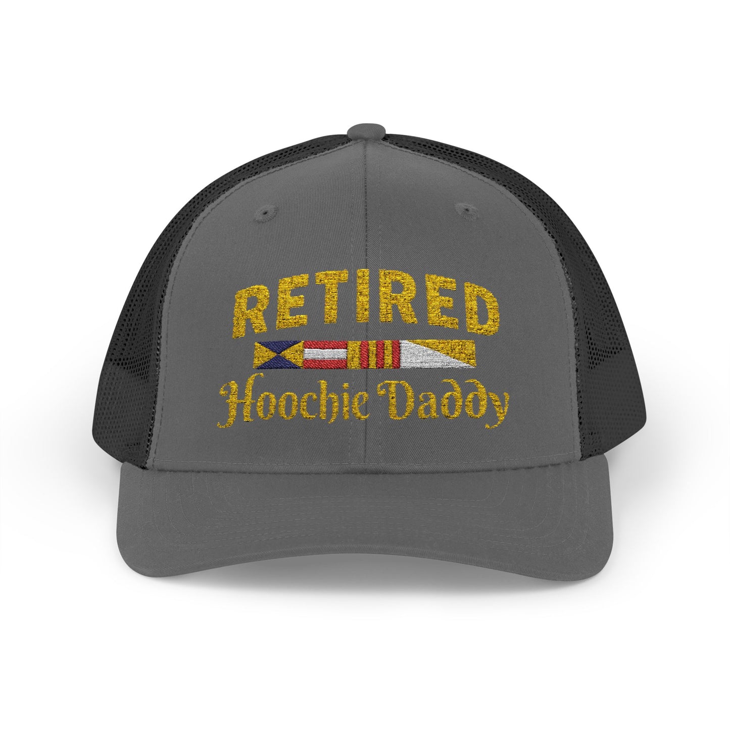 Retired Hoochie Daddy Snapback Trucker Cap