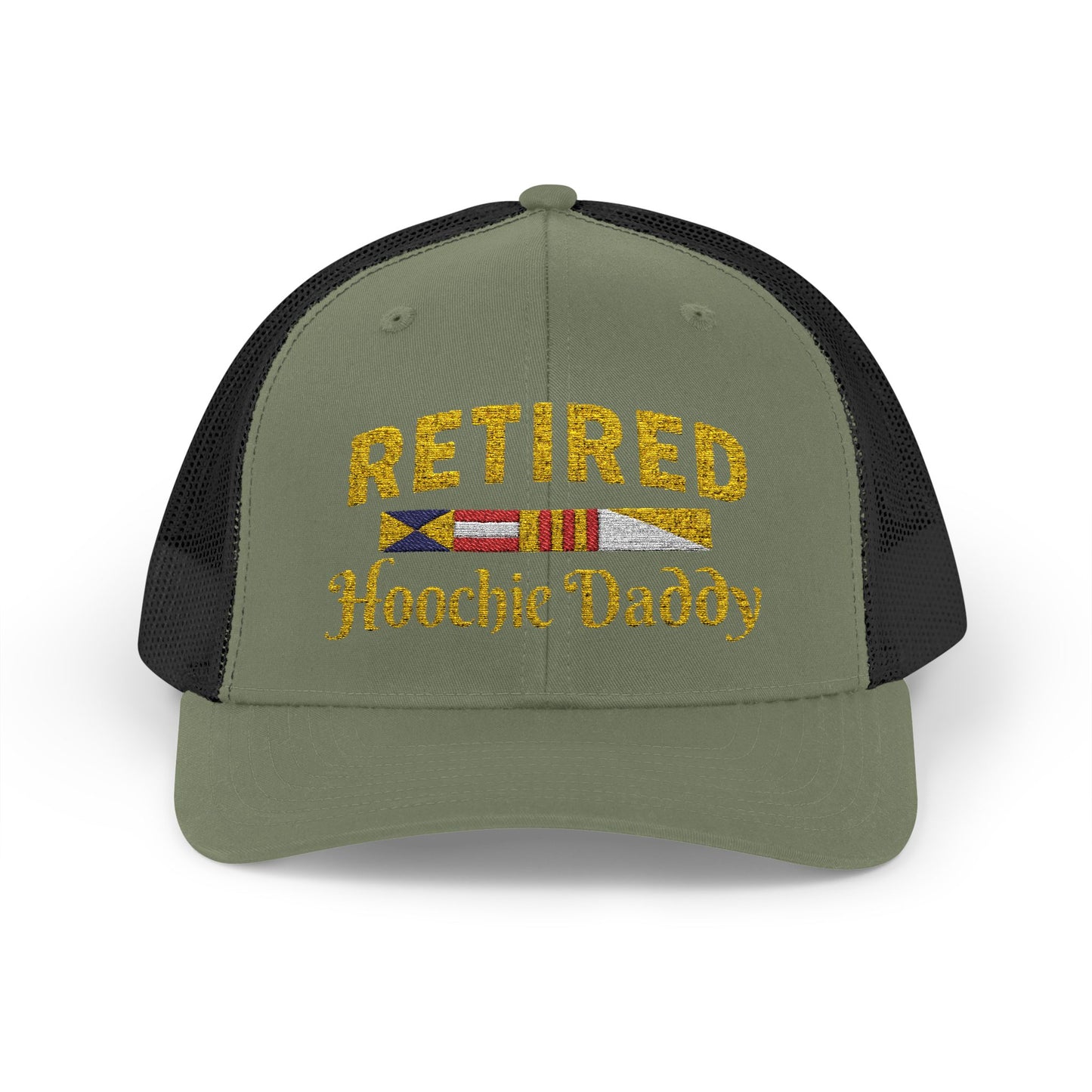 Retired Hoochie Daddy Snapback Trucker Cap