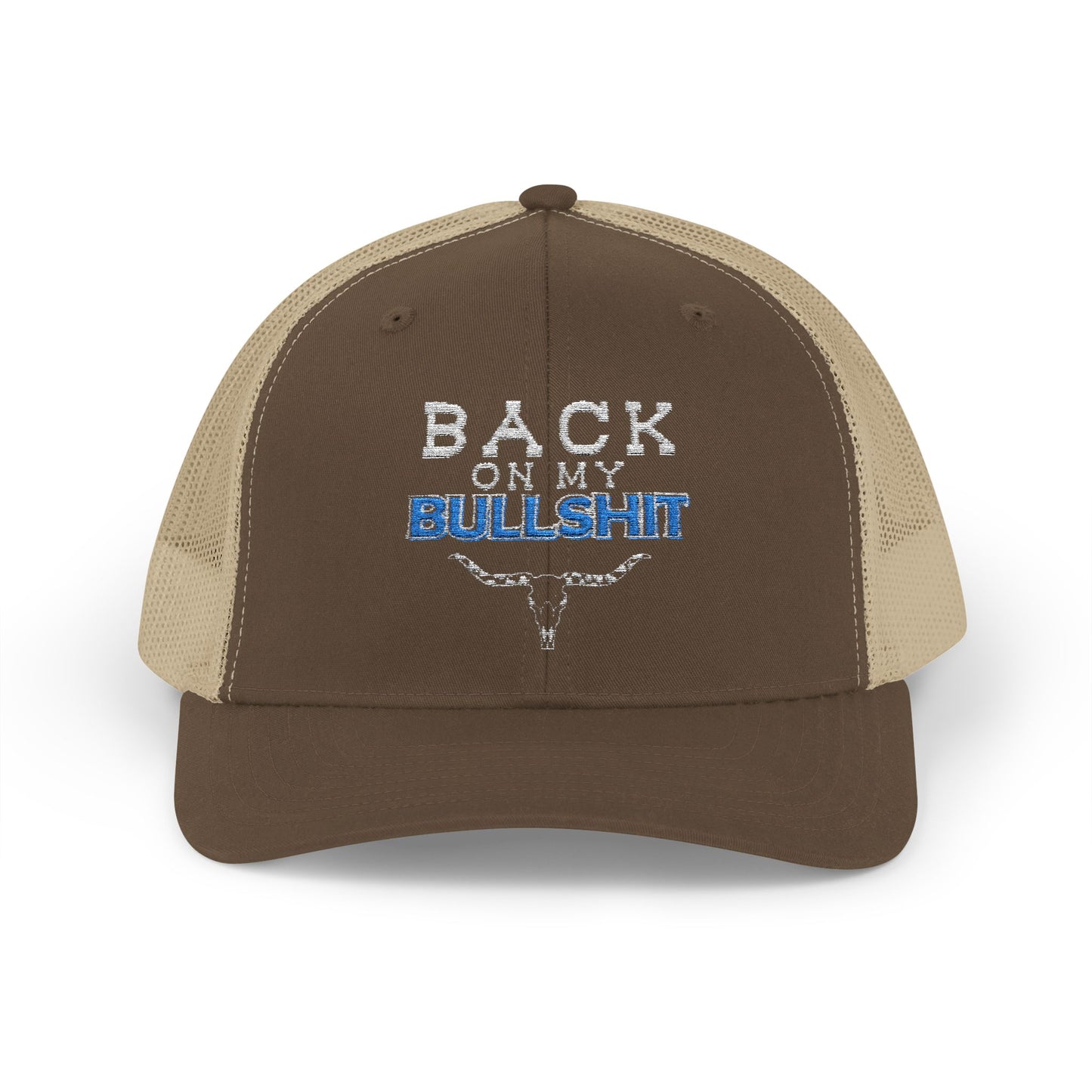 Back On My Bullshit Snapback Trucker Cap