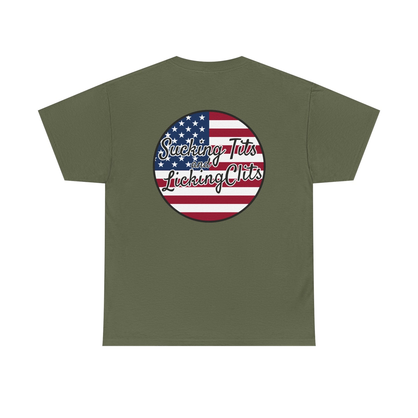 Sucking Ts and Licking Cs (4th of July) Unisex Heavy Cotton Tee