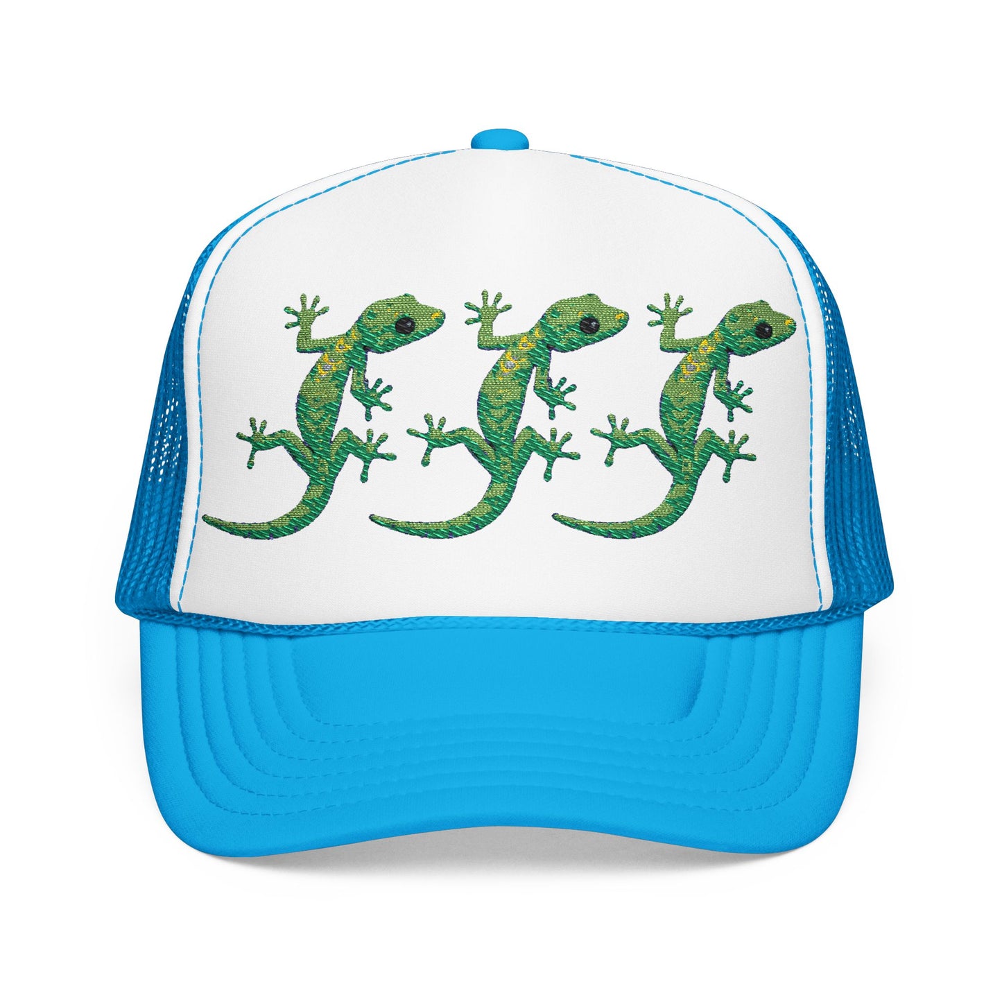 Lizard Lizard Lizard Meme Foam Trucker Hat (Embroidery)