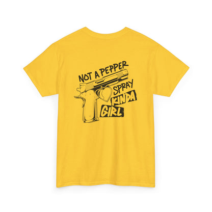 Pepper Spray Kind Of Girl Unisex Heavy Cotton Tee