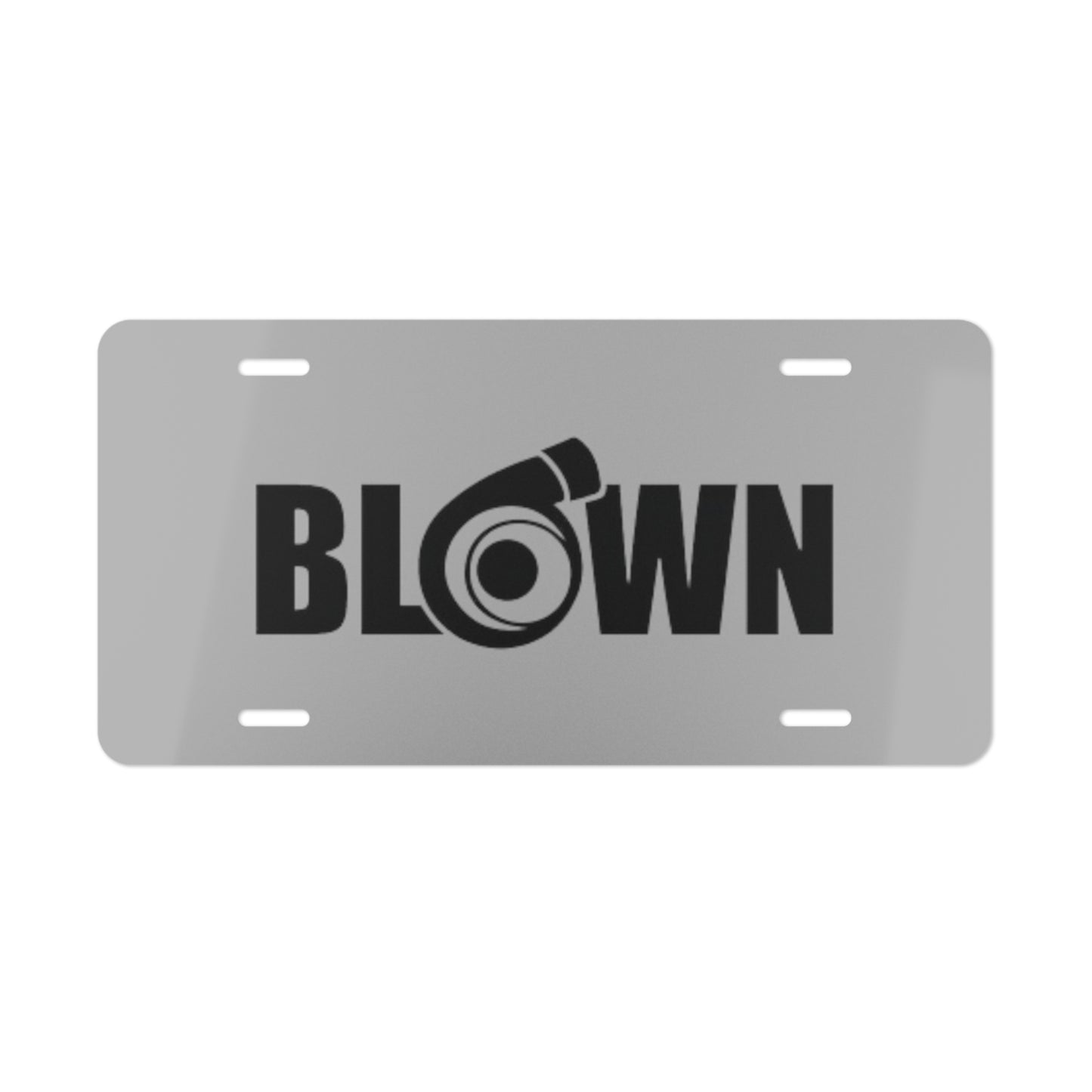 Blown Grey Vanity Plate