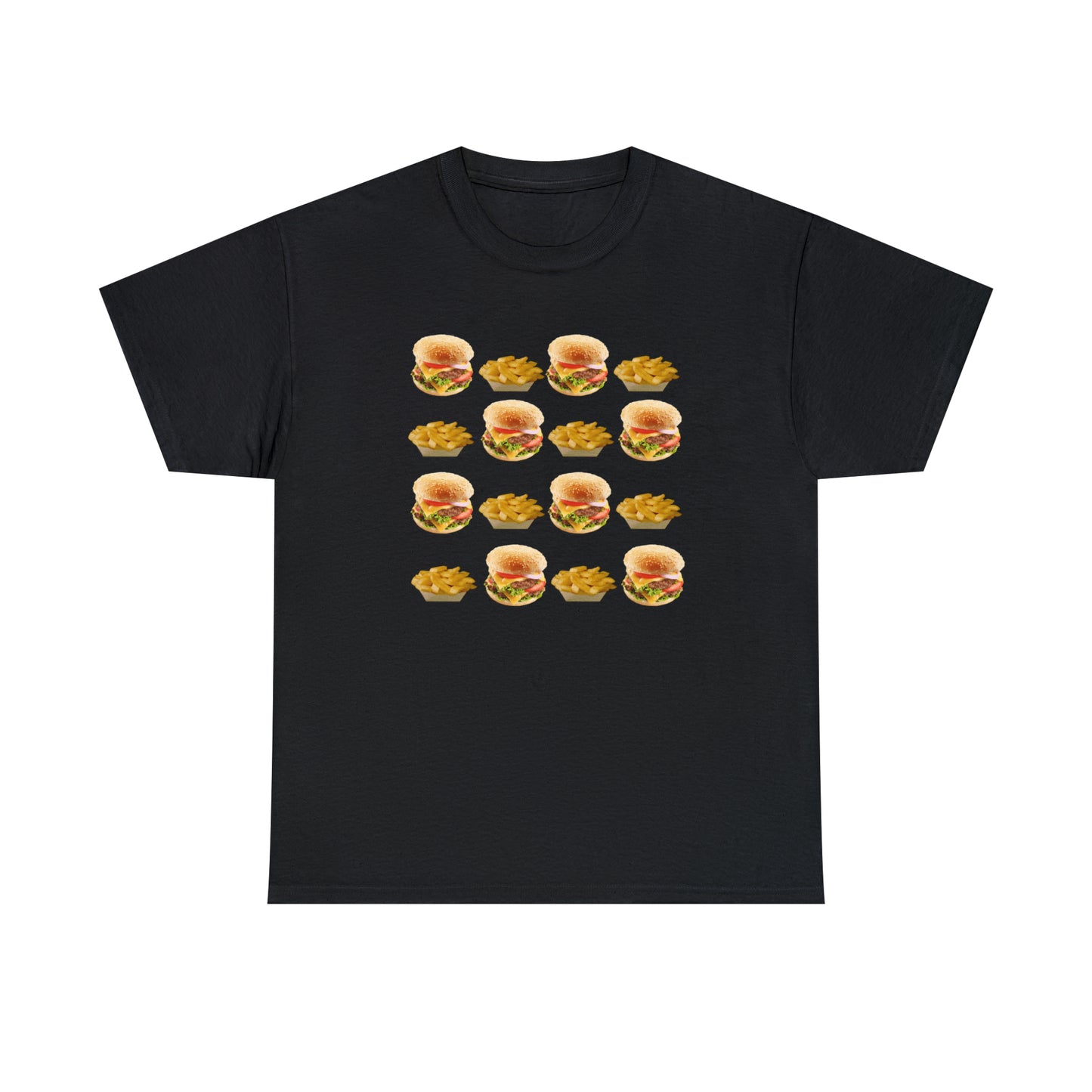 Burger & Fries Unisex Heavy Cotton Tee