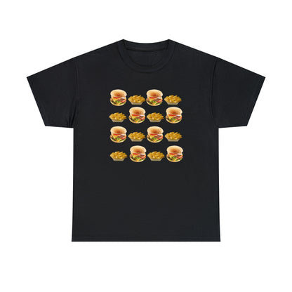 Burger & Fries Unisex Heavy Cotton Tee