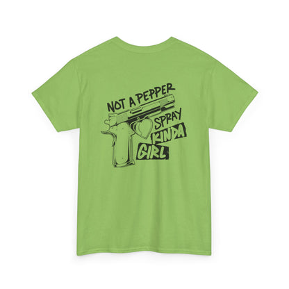 Pepper Spray Kind Of Girl Unisex Heavy Cotton Tee