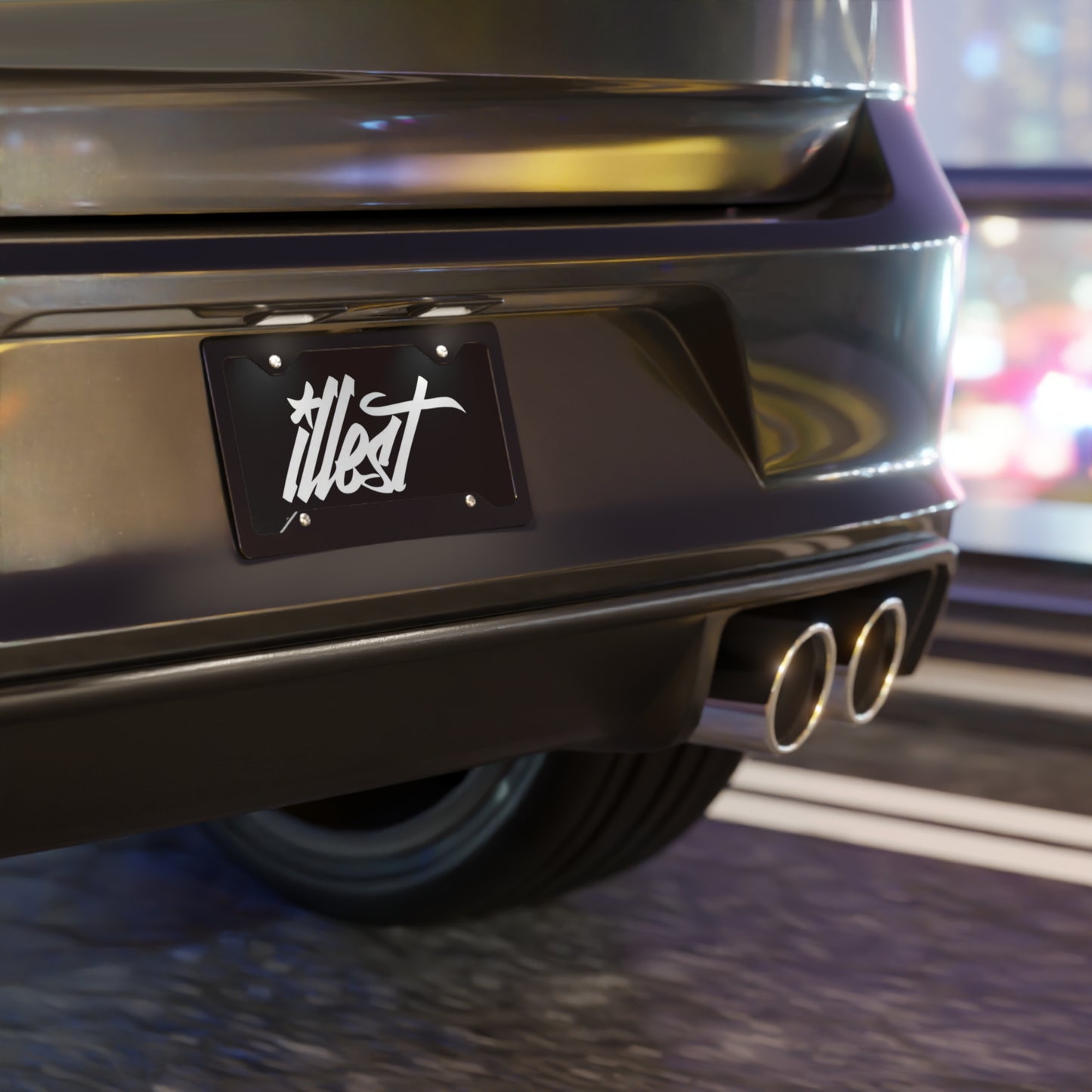 illest Blk Vanity Plate