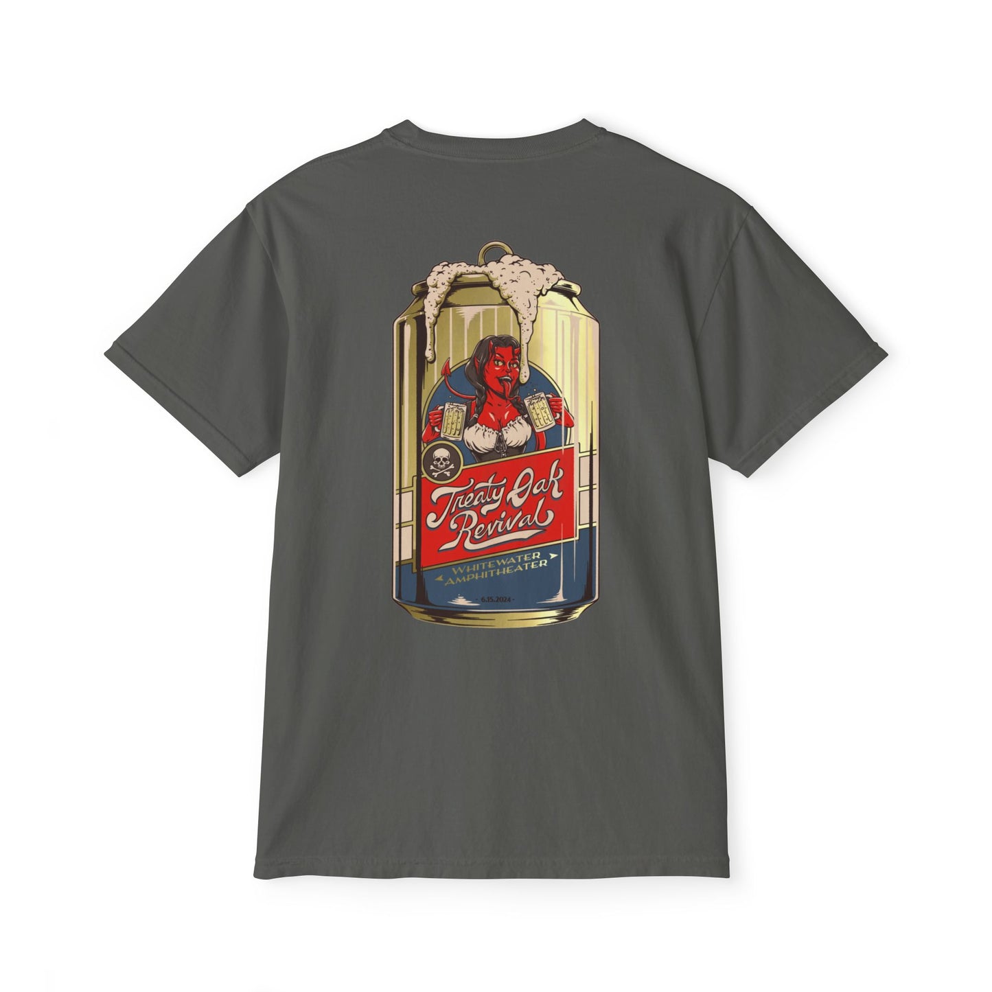 Treaty Oak Whitewater Unisex Garment-Dyed Pocket T-Shirt