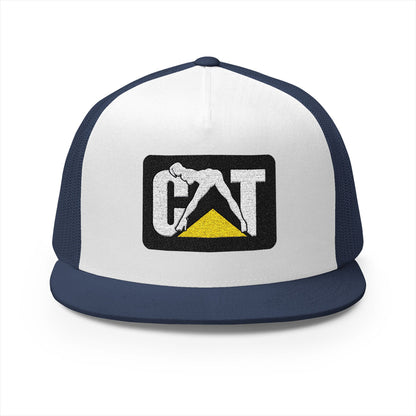 Cat Girl Embroidered 5 Panel Trucker Cap