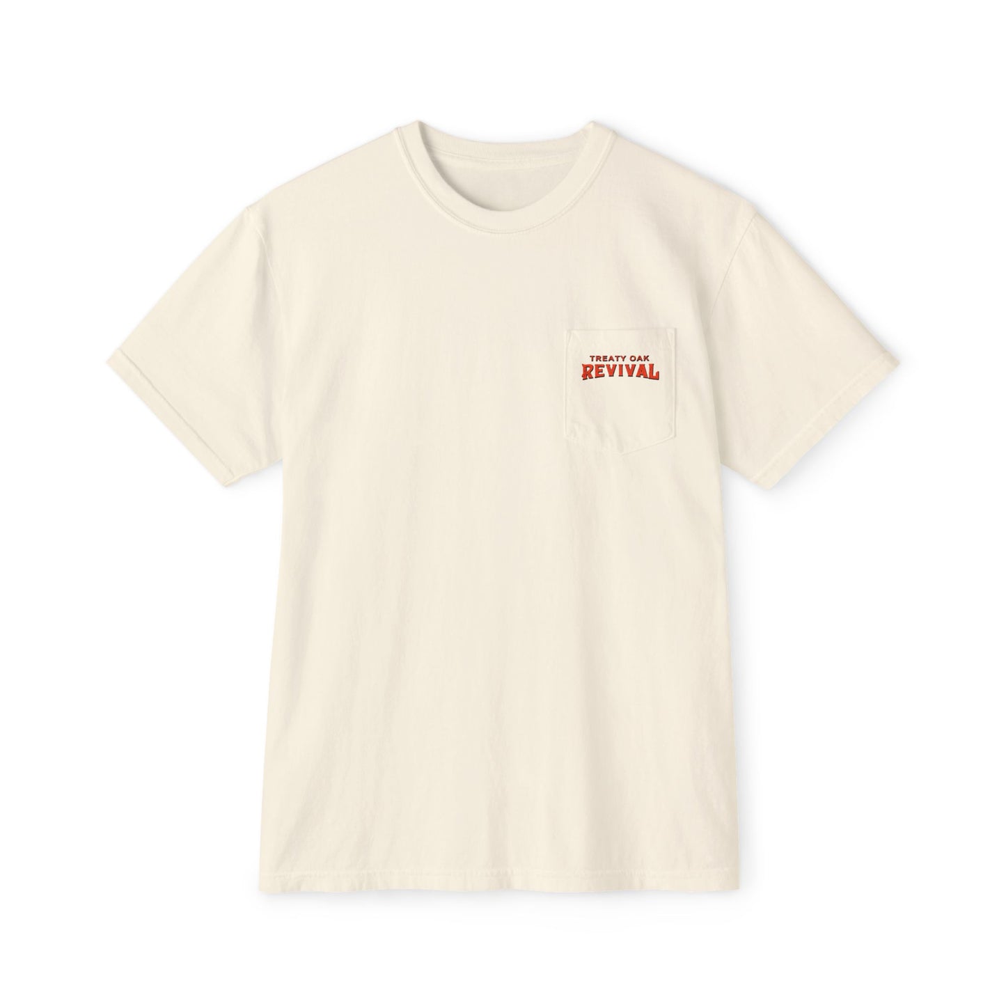 Treaty Oak Whitewater Unisex Garment-Dyed Pocket T-Shirt