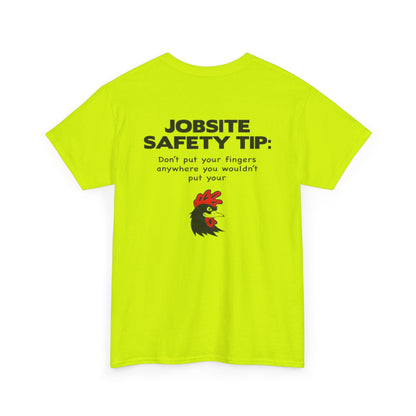 Job Safety Tip Unisex Heavy Cotton Tee