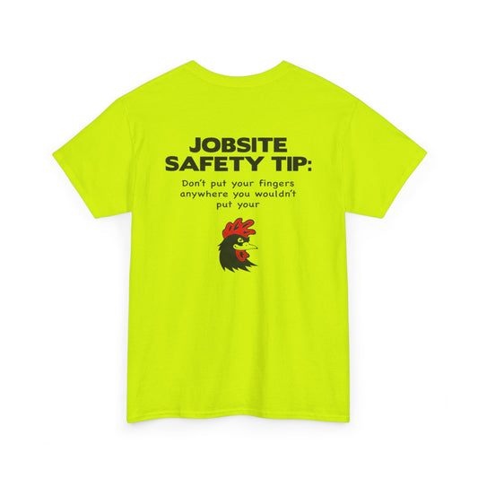 Job Safety Tip Unisex Heavy Cotton Tee