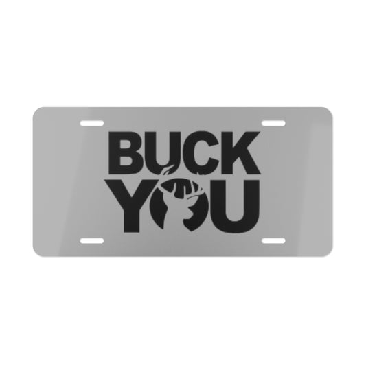 Buck You Grey Vanity Plate