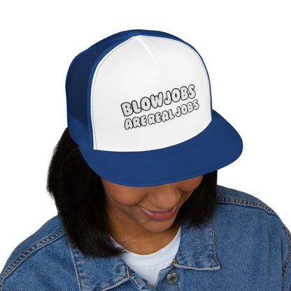 Real Jobs 5 Panel Trucker Cap (Embroidery)