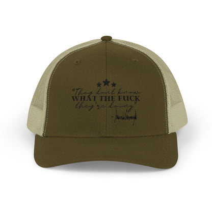 "They Don't Know WTF They're Doing" DJT Snapback Trucker Cap