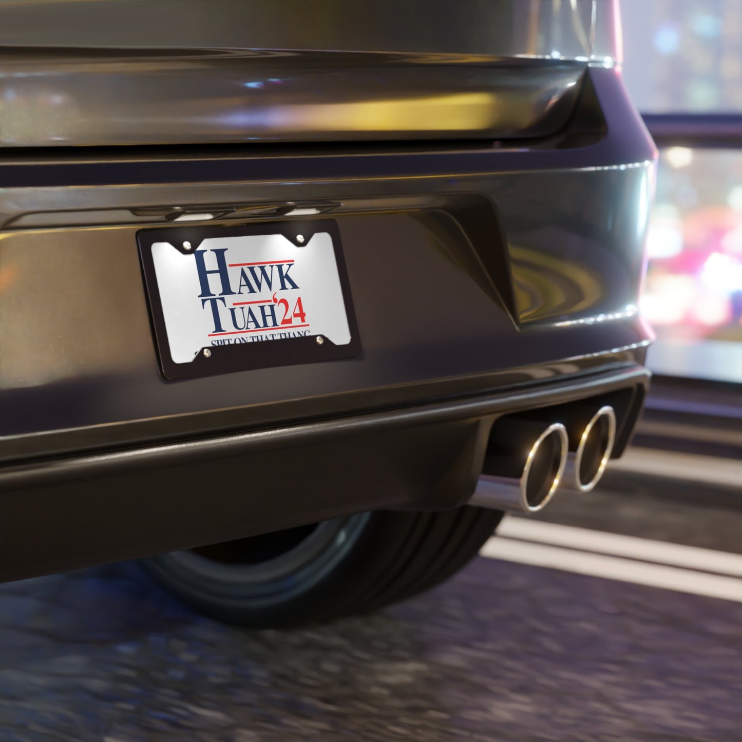 Hawk Tuah Spit On That Thang Vanity Plate