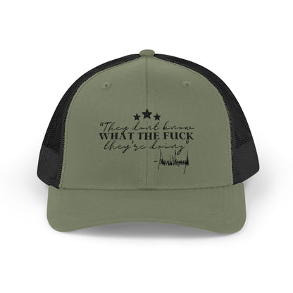 "They Don't Know WTF They're Doing" DJT Snapback Trucker Cap