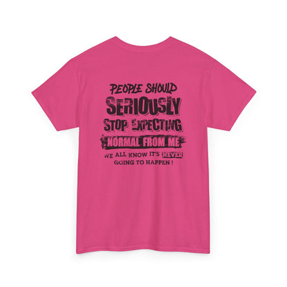 Stop Expecting Unisex Heavy Cotton Tee