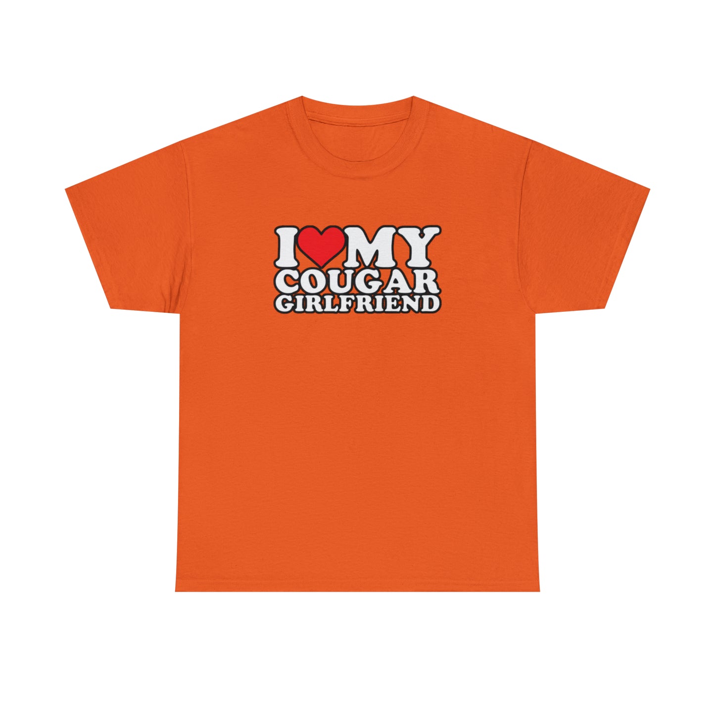 I Heart My Cougar Girlfriend Unisex Heavy Cotton Tee