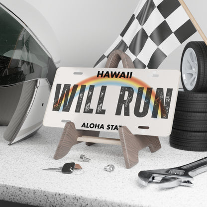 Will Run HI Vanity Plate