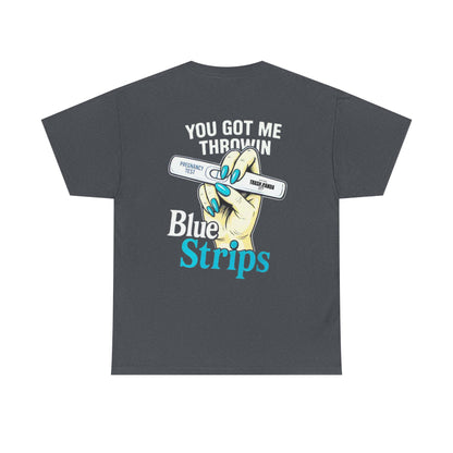 Blue Strips Unisex Heavy Cotton Tee