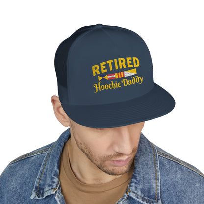 Retired Hoochie Daddy 5 Panel Trucker Cap (Embroidery)