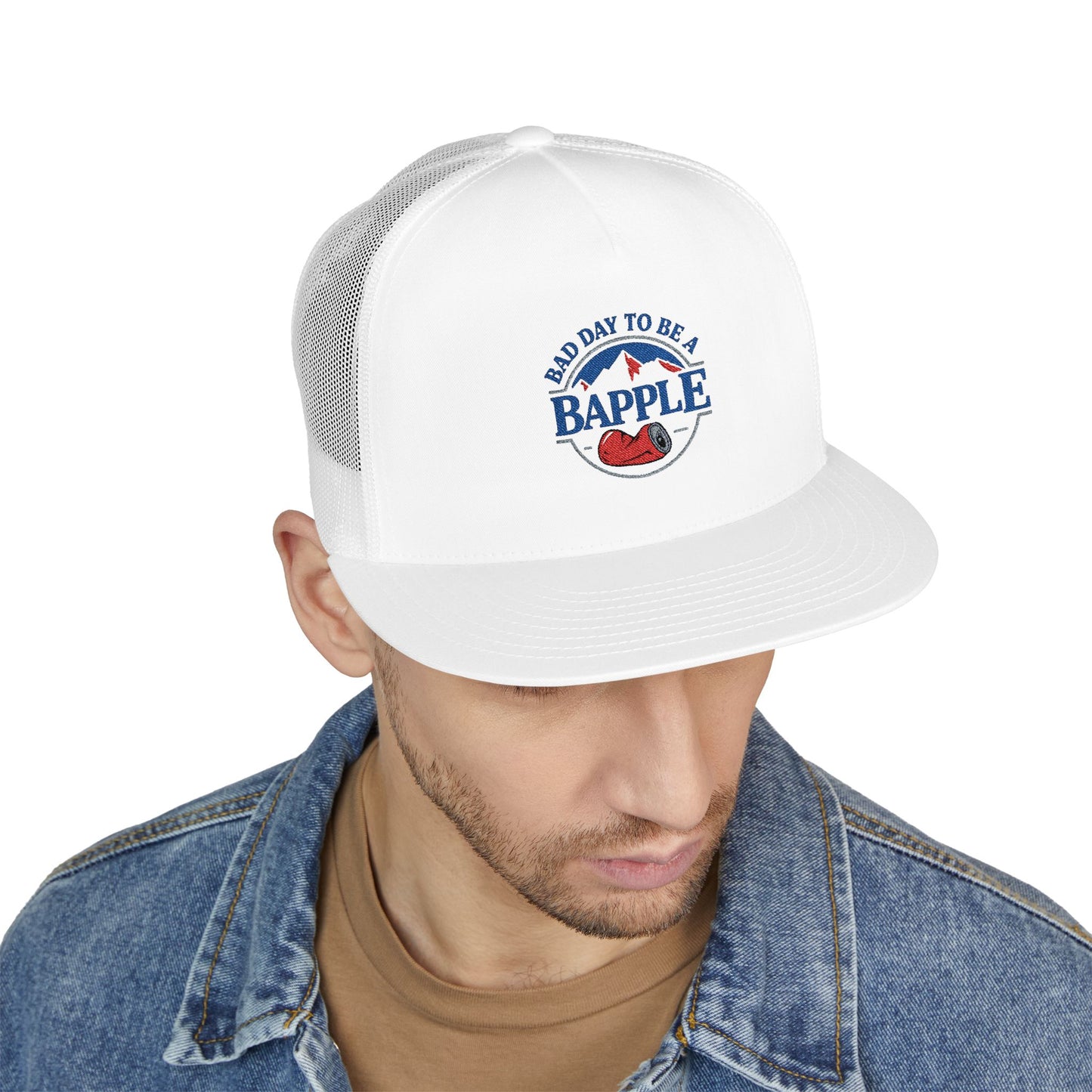 Bapple 5 Panel Trucker Cap (Embroidery)