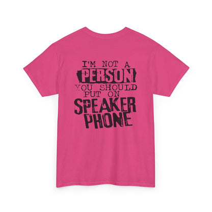 Speaker Phone Unisex Heavy Cotton Tee