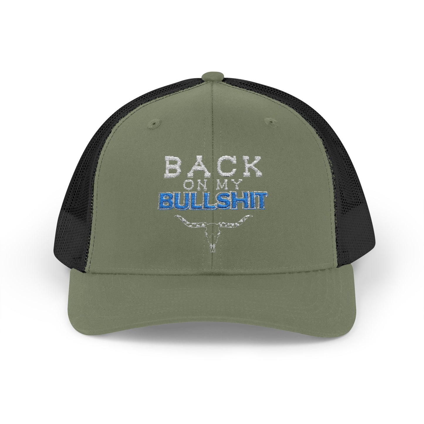 Back On My Bullshit Snapback Trucker Cap