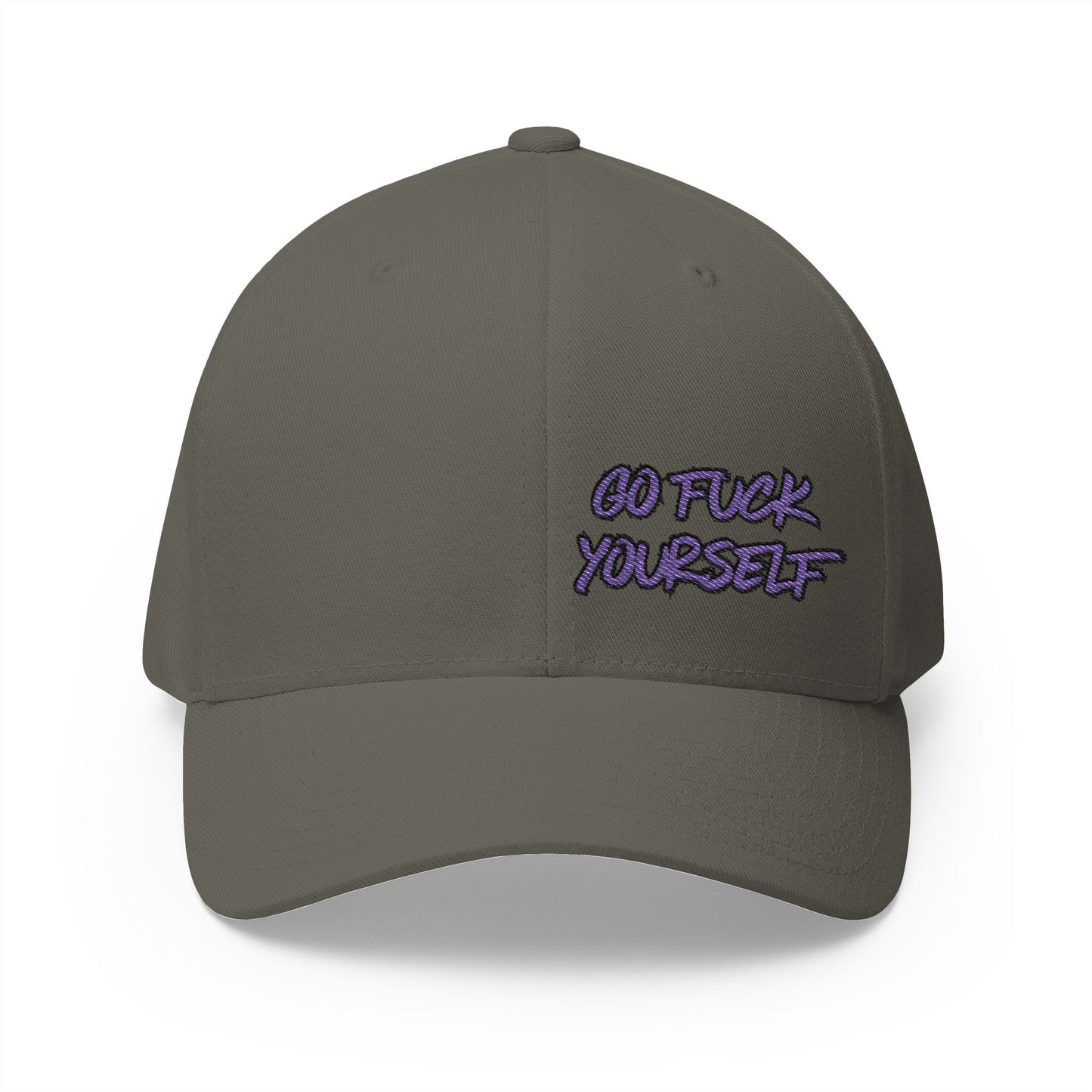 Go F Yourself (PURPLE) Embroidered FlexFit Hat