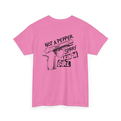 Pepper Spray Kind Of Girl Unisex Heavy Cotton Tee
