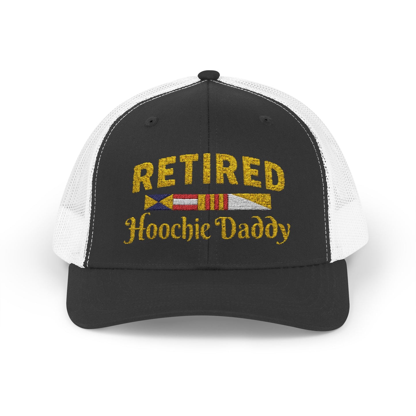 Retired Hoochie Daddy Snapback Trucker Cap