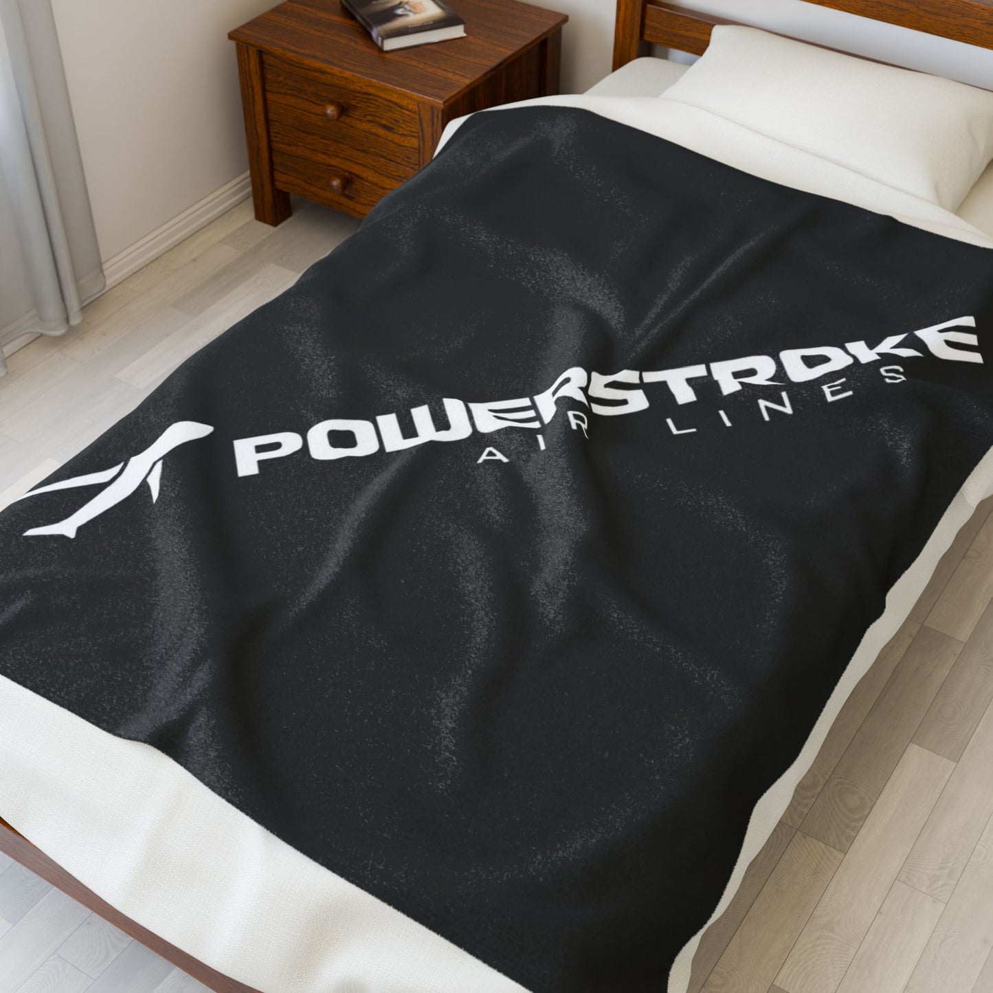 Pstroke Airlines Velveteen Plush Truck Blanket