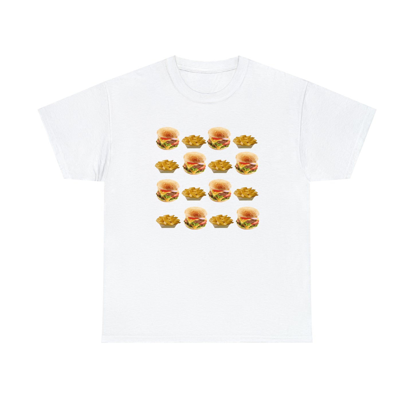 Burger & Fries Unisex Heavy Cotton Tee