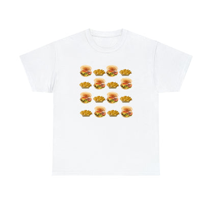 Burger & Fries Unisex Heavy Cotton Tee