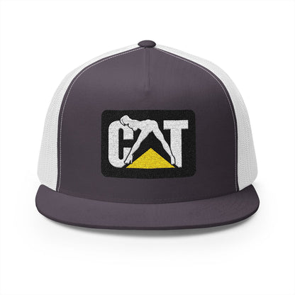 Cat Girl Embroidered 5 Panel Trucker Cap