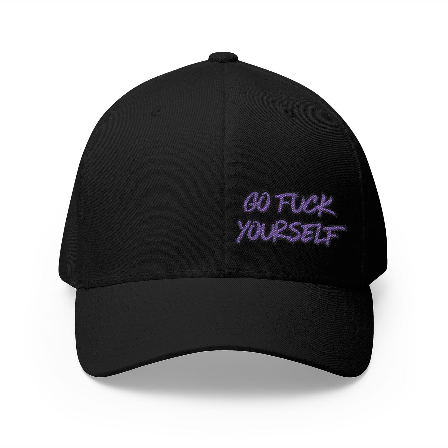 Go F Yourself (PURPLE) Embroidered FlexFit Hat