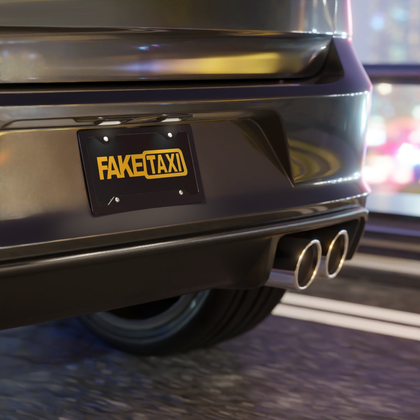 Fake Taxi Vanity Plate